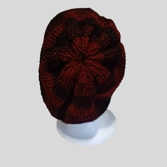 Unisex Beanie Black, Red, Burgundy - Picture 4 of 4